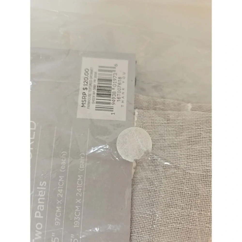 Farmhouse Textured Grommet Sheer 38
